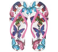 Desigual Shoes_Flip Flop_Butterf, Sandalias Planas Mujer, Blanco, 40 EU