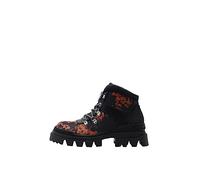 Desigual Shoes_Track Hiking Print, Botas Mid Calf Mujer, Negro, 37 EU