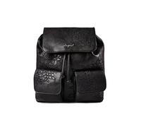 Desigual Mochila pequeña Sierra con bordados 32 cm negro