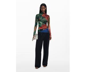 Desigual Sudadera 'by Mr. Christian Lacroix' verde / melón XS verde / melón
