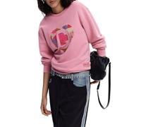 Desigual Sudadera de la colección Mujer, Rosa Oscuro, XL
