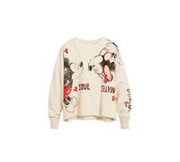 Desigual Sudadera 'Mickey and Minnie Mouse™' beige / rojo / negro L beige / rojo / negro
