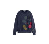 Desigual Sudadera 'Mickey Mouse' azul oscuro / gris humo L azul oscuro / gris humo