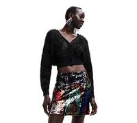 Desigual Sudadera para Mujer., Negro, XL