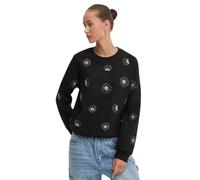 Desigual Sudadera de Manga Larga para Mujer, Negro, XXL