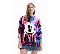 Desigual Sweat_Arty Mickey-Lacroix Sudadera, Negro, S para Mujer