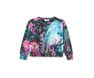 Desigual Sweat_Azul 2000 Black Sudadera, Negro, S para Niñas