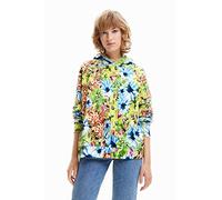 Desigual Sweat_Bugs Flowers Sudadera, Verde, S para Mujer