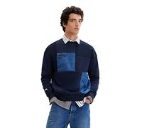 Desigual Sweat_Nico 5000 Navy, Azul, XXL para Hombre