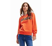 Desigual Sweat_Power 3148 Sudadera, Rojo, XL para Mujer