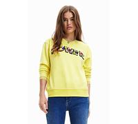 Desigual Sweat_Power 8035 Sudadera, Amarillo, M para Mujer