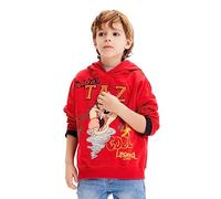Desigual Sweat_Tasmania Sudadera de cárdigan, Rojo, M para Niños