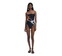 Desigual Swim_COLIBRÍ One P Piece Swimsuit, Negro, L Women's