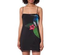 Desigual Swim_COLIBRÍ Straps Swimwear Cover Up, Negro, L Women's