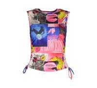 Desigual - Top de Mujer Azul con Cordones - Tops - Mujer - Multicolor - L -