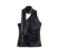 Desigual Top marrón / lila / negro / plata M marrón / lila / negro / plata
