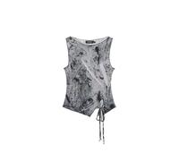 Desigual Top 'Photo Tied' gris claro / negro L gris claro / negro