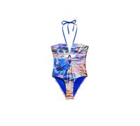 Desigual Traje de baño azul real / lila / naranja / negro XL azul real / lila / naranja / negro