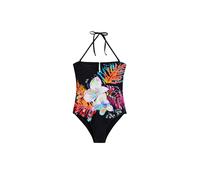 Desigual Traje de baño 'Tropical' azul real / naranja / rosa / negro S EUR