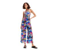 Desigual Tropical Pa Traje de baño de una Pieza, Azul, L para Mujer