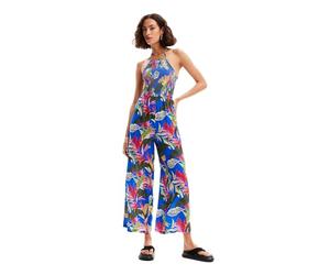 Desigual Tropical Pa Traje de baño de una Pieza, Azul, S para Mujer