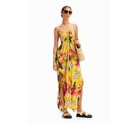 Desigual Tropical Traje de baño de una Pieza, Amarillo, M para Mujer
