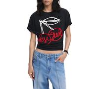 Desigual TS_Berlin Blouse, Negro/Blanco, S Women's