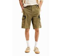 Desigual TS_Daniele 4086-Caqui Oscuro Pantalones Informales, Verde, 34 para Hombre