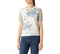 Desigual TS_Hawai, Camiseta De Las Mujeres, White, XL