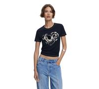 Desigual TS_Letter Core, 2000 Negro, L