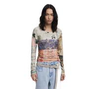 Desigual TS_LIMBANI Blouse, Acabados de Material, S Women's