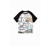Desigual TS_Mickey Letters 1000 Blanco, Camisa Niños, White, 14 Years