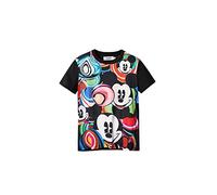 Desigual TS_Mickey Marbles Camiseta, Negro, S para Mujer