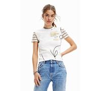 Desigual TS_roterdam 1001 Camiseta, Blanco, S Mujeres