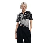 Desigual TS_Tropical Hawaii_LACROI T-Shirt, Negro, M Women's