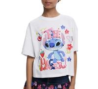 Desigual TS_Trouble Maker_STITC, 1000 Blanco, 7/8