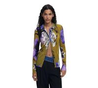 Desigual TS_TULLEFLOWER_L Blouse, Verde, Women's