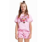 Desigual TS_Wow 3056 Turosa Camiseta, Rojo, 12 años para Niñas