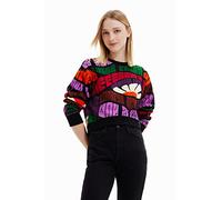 Desigual Tuttifruti Sweat_Emma 9019 Tutti Fruti Suéter, Acabados del Material, XS para Mujer