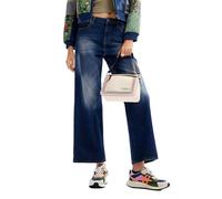 Desigual Vaqueros para Mujer Denim Denim Long Trouser, Azul, 42