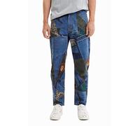 Desigual Velez 5005 Denim Raw Jeans, Azul, 36 para Hombre