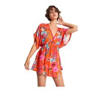 Desigual Vest_Angelina Traje de baño Encubrir, Orange, S De Las Mujeres