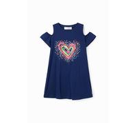 Desigual Vest_Bloom 5000 Navy Vestido, Azul, 10 años para Niñas