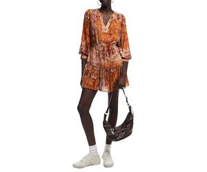 Desigual Vest_BOHOSHORT Casual Dress, Naranja, XL Women's