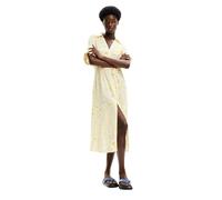 Desigual Vest_Candela Vestidos, White, XS De Las Mujeres