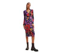 Desigual Vest_Delaware Vestido, Material de Acabados, XL para Mujer