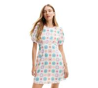 Desigual Vest_Edmonton Vestido, Blanco, S para Mujer