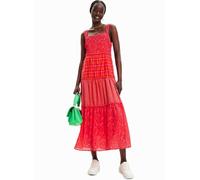 Desigual Vest_ely 3000 Vestido, Rojo, S Mujeres