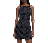 Desigual Vest_Flock Casual Dress, Negro/Blanco, XS Women's