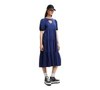 Desigual Vest_Flora, 5096 Blue Ink Vestido Informal, Azul, M para Mujer